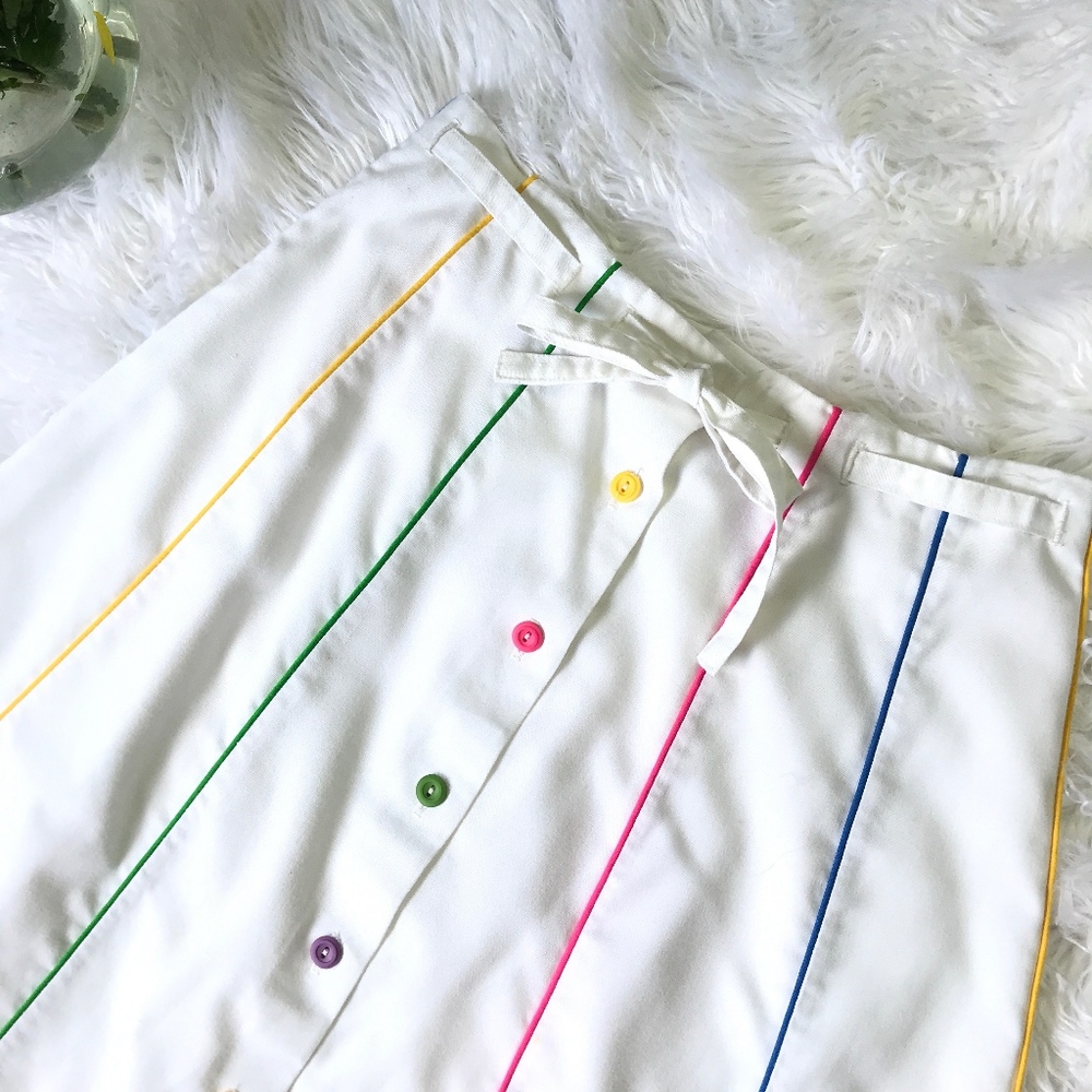 Vintage Sanibel Sport A-Line Rainbow Pin-up Skirt - Picture 5 of 8